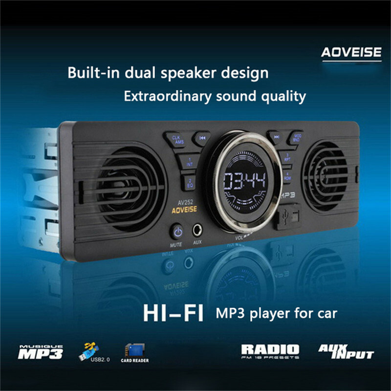 Single Din Car Stereo MP3 Player In-Dash Audio Radio Bluetooth FM AUX USB TF SD
