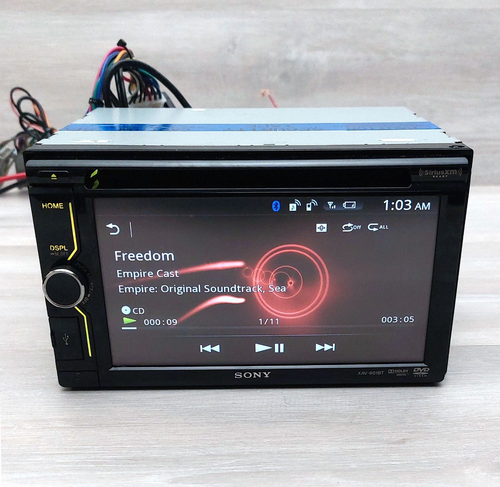 SONY XAV-601BT CAR STEREO 2-DIN CD DVD IN-DASH RECEIVER BLUETOOTH TOUCHSCREEN