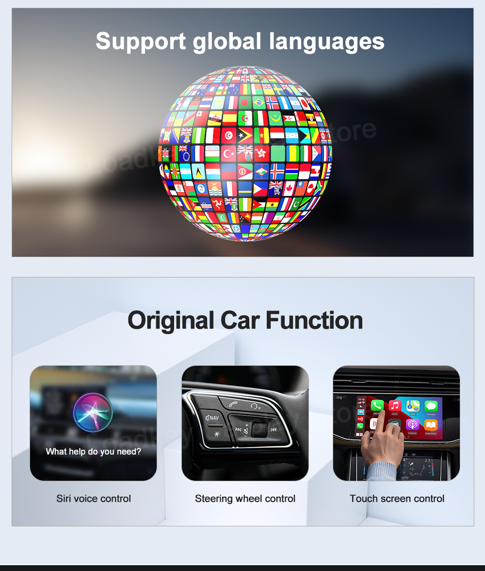 For Kia 8G+128GB Android 12 Ai Box CarPlay QCM6125 Wireless CarPlay Android Auto