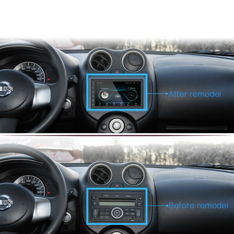 7″ Double 2 Din Car MP5 Player Bluetooth Touch Screen Stereo Radio Audio Mrrior;