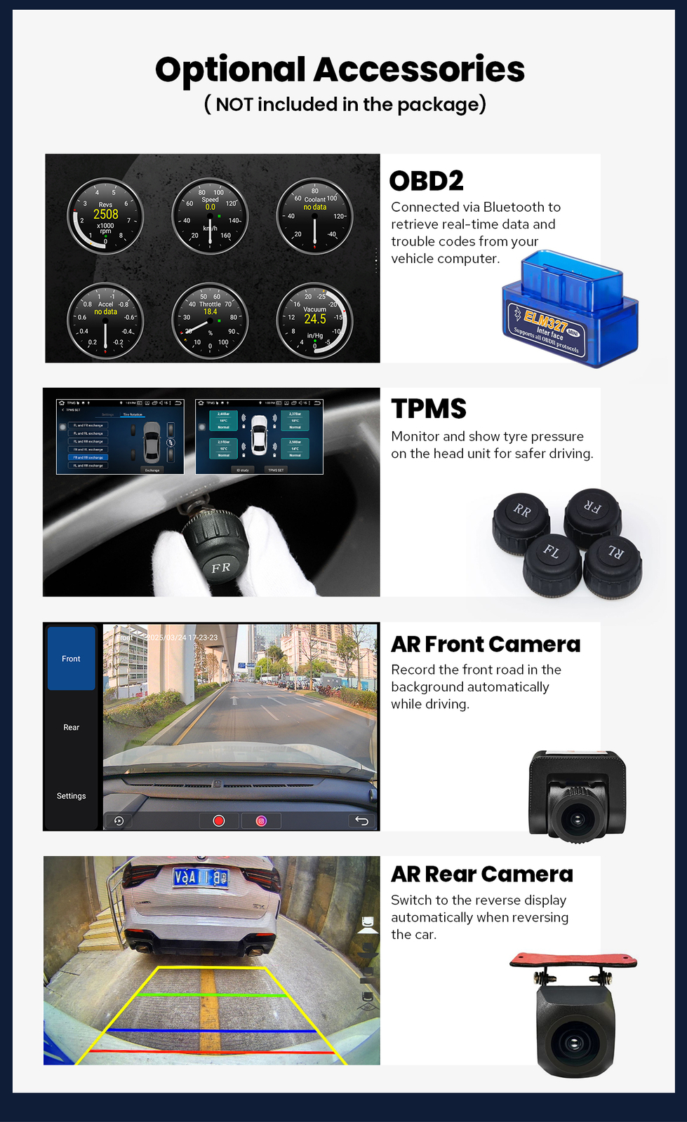 12.3 Inch Universal Single/Double Din Head Unit with HDMI Output Android 12 DSP