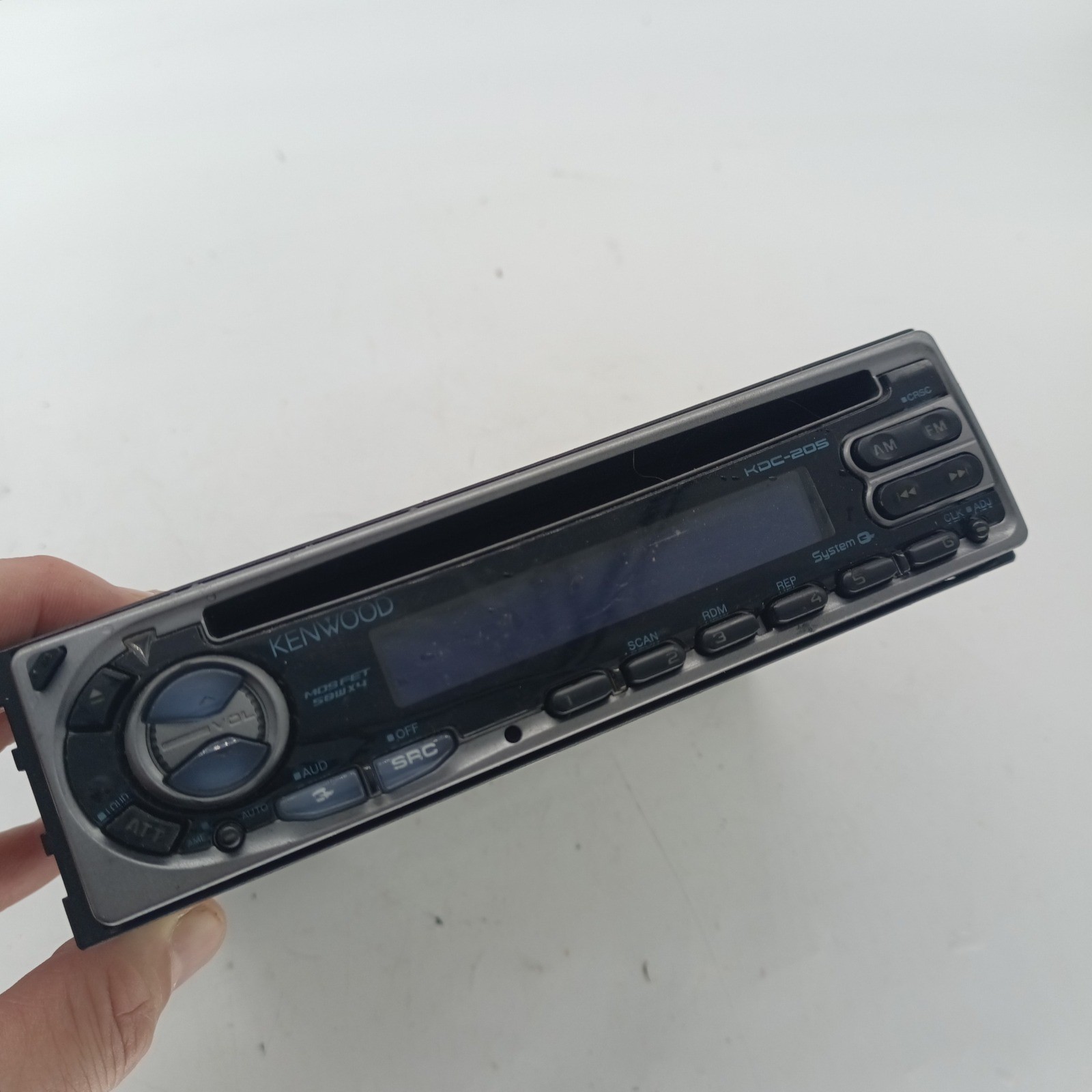 Kenwood KDC-205 CD Receiver MOSFET 50Wx4 Single DIN Car Stereo Silver a14