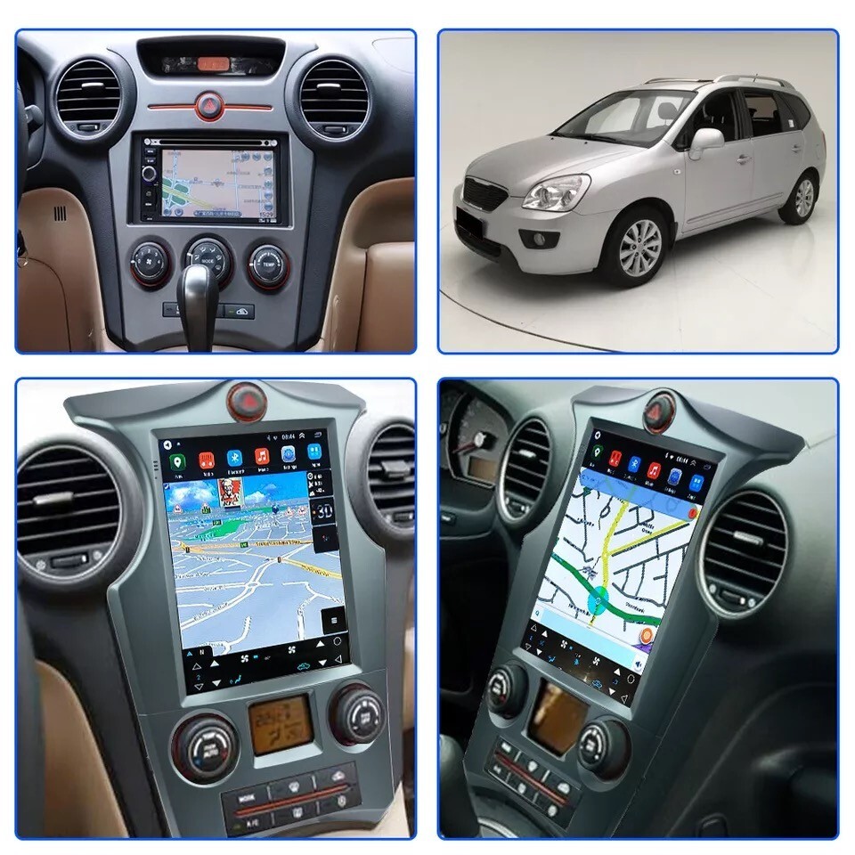 9.7″ Android Navigation Car Gps Stereo Tesla Style For Kia Carens 2007~2012
