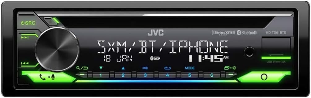 JVC KD-TD91BTS CD receiver with AM/FM RDS Tuner Built in Bluetooth & Alexa