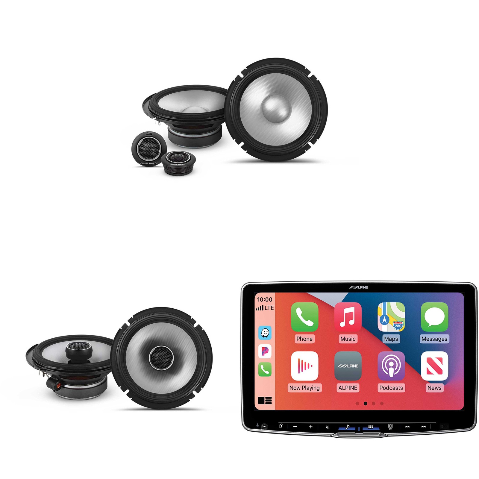 Alpine ILX-F511 Halo11 11″ Receiver & S2 6.5″ Component Speakers