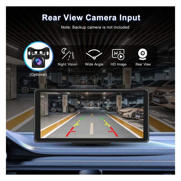 10.26inch 2K Portable Car Wireless Apple CarPlay Android Auto Touch Screen Radio