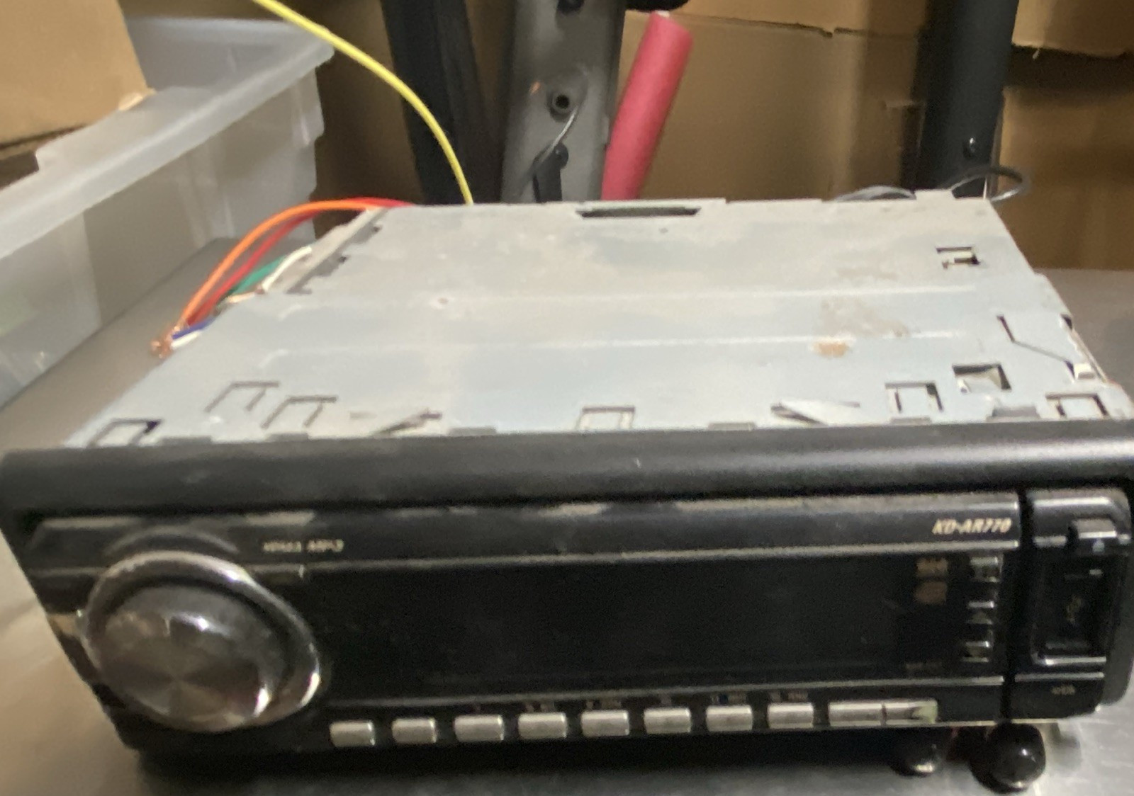 JVC KD-AR770 1 DIN In-Dash CD Receiver Head Unit, Detachable Face, USB