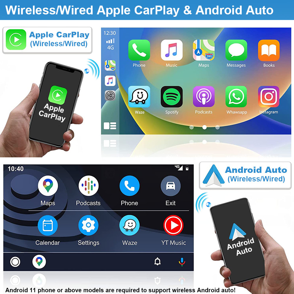 4+64GB For Toyota Tundra 2007-2013 Android15 Carplay Car Stereo Radio GPS NAVI
