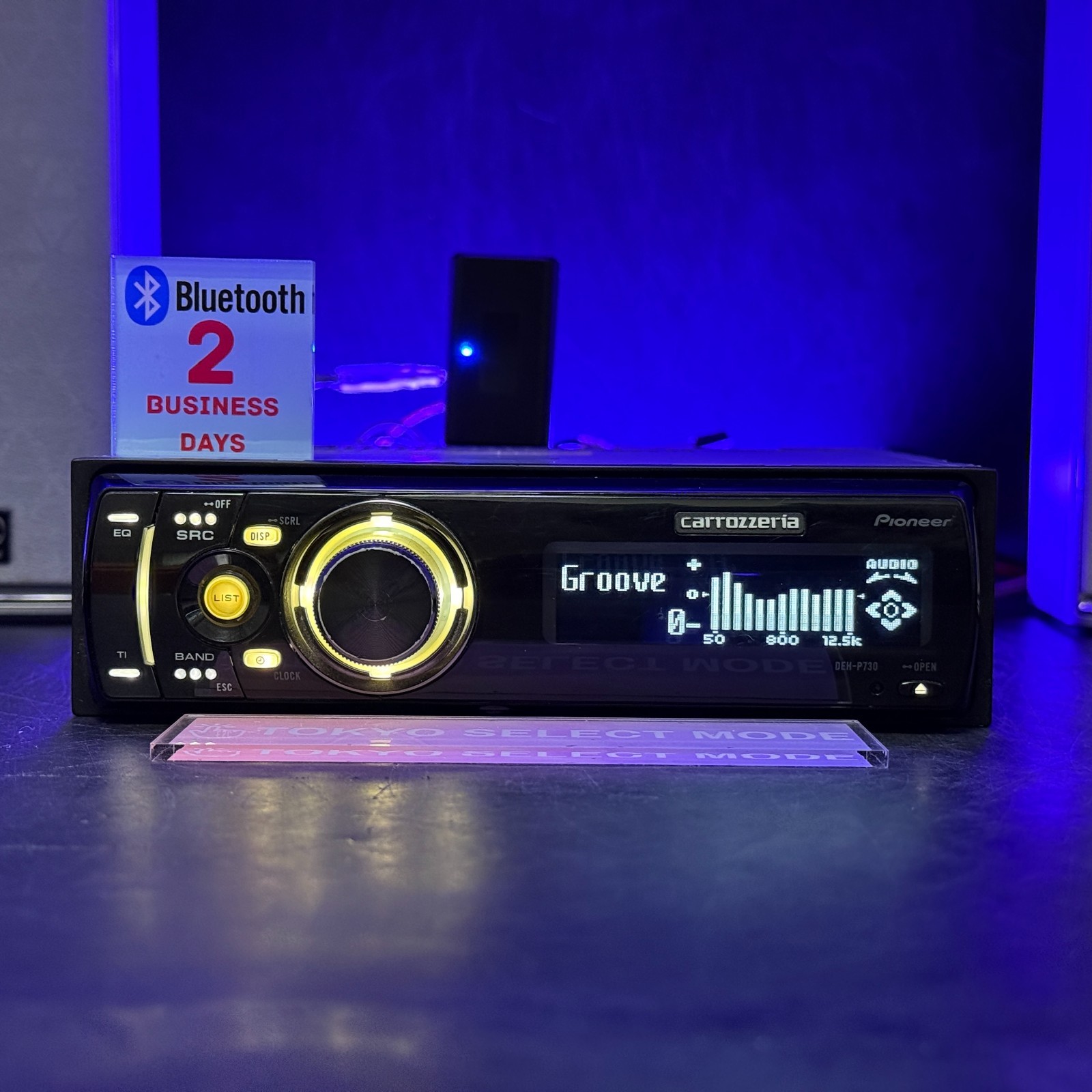 Pioneer Carrozzeria DEH-P730 Car Audio Added Bluetooth 1DIN Dolphin Display JDM