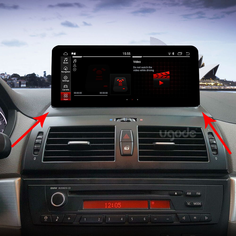 Ugode Plastic Frame Base Stand Bracket for 10.25inch BMW X3 E83 Android Screen
