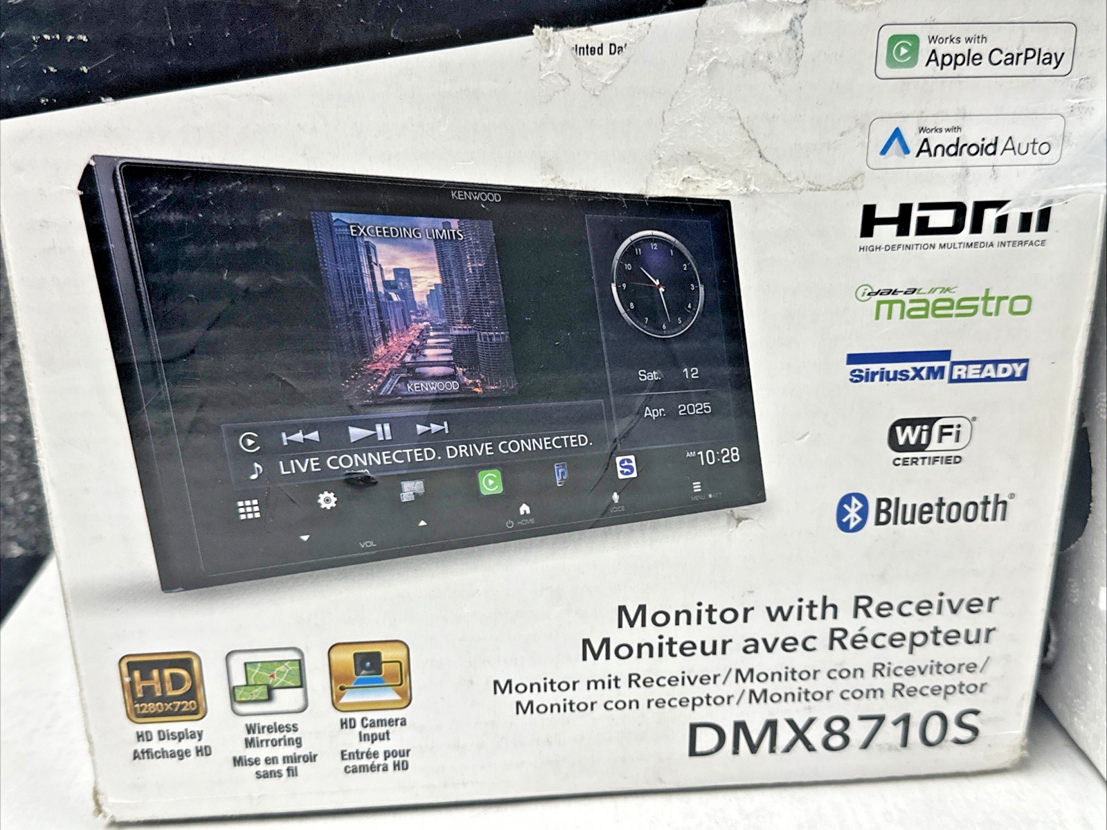 Kenwood DMX8710S Bluetooth Apple CarPlay Android Auto Car Multimedia Receiver