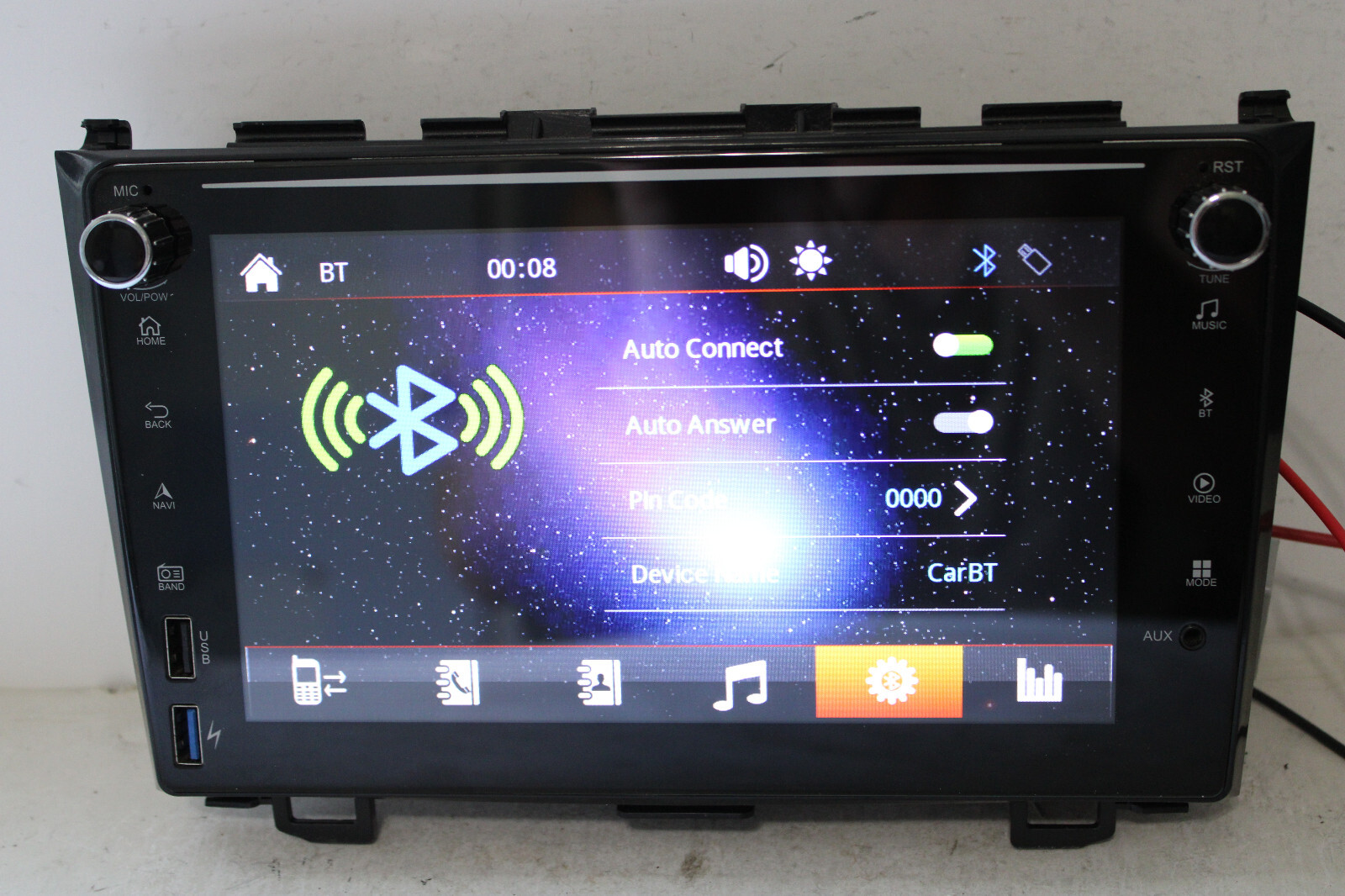 8″ Android Car Stereo for 2007-2012 Honda CR-V Apple CarPlay Android Auto BT USB
