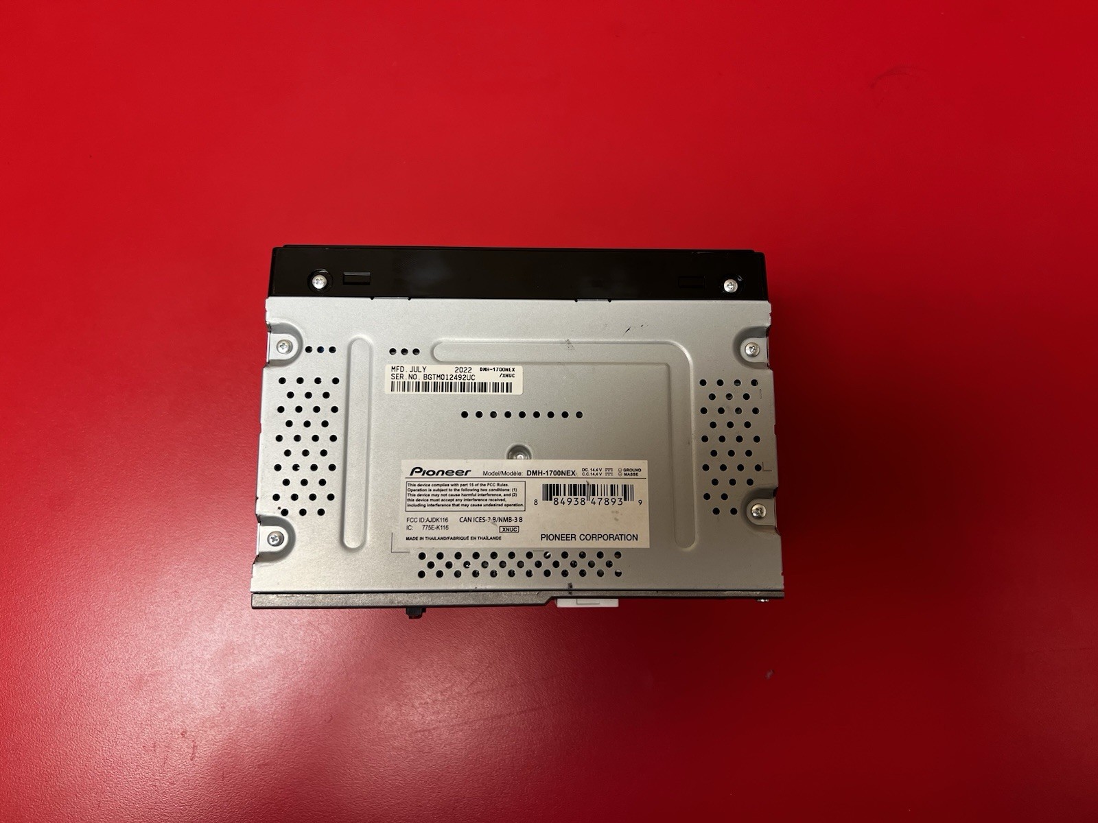 Pioneer DMH-1700NEX 6.8″ FOR PARTS, Multimedia Receiver DMH1700NEX