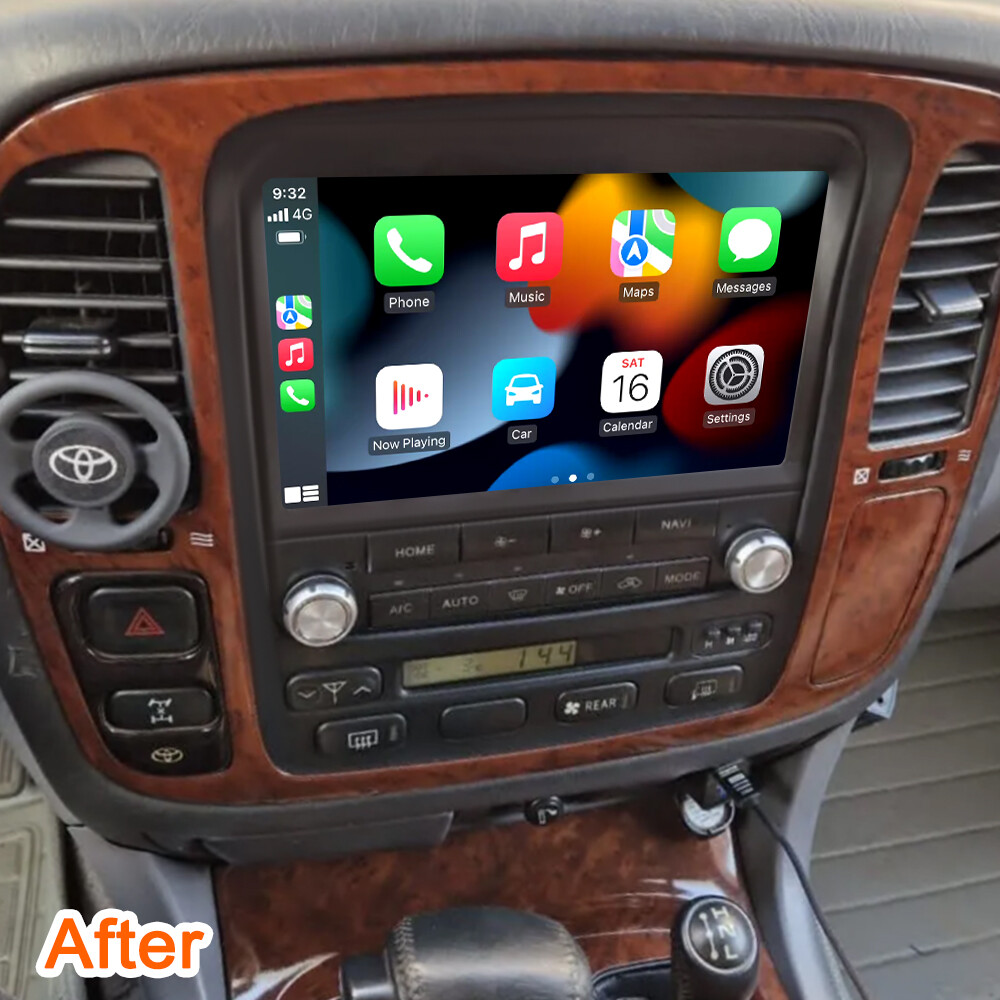 Car Radio Stereo For Lexus LX470 LC100 1998-2002 GPS Navi Head Unit Wifi 4+32GB