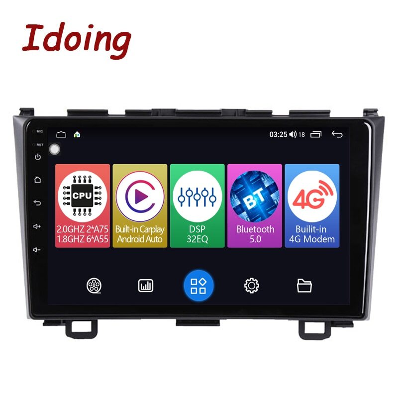 For Honda CRV 2007- 2011 Car Radio Stereo Player GPS Navi Apple CarPlay