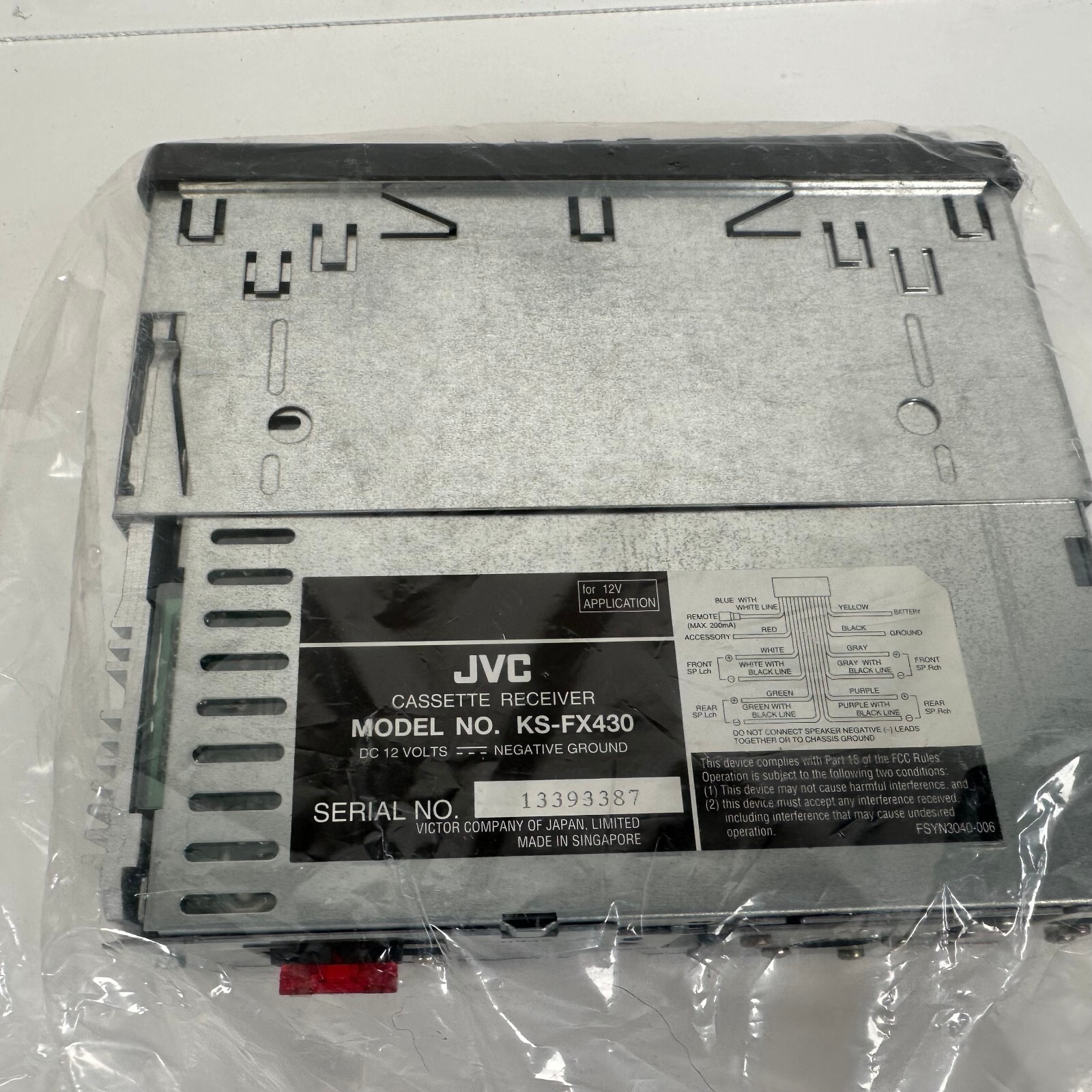 (NEW) JVC KS-FX430r Original Car Radio Cassette Receiver In Box