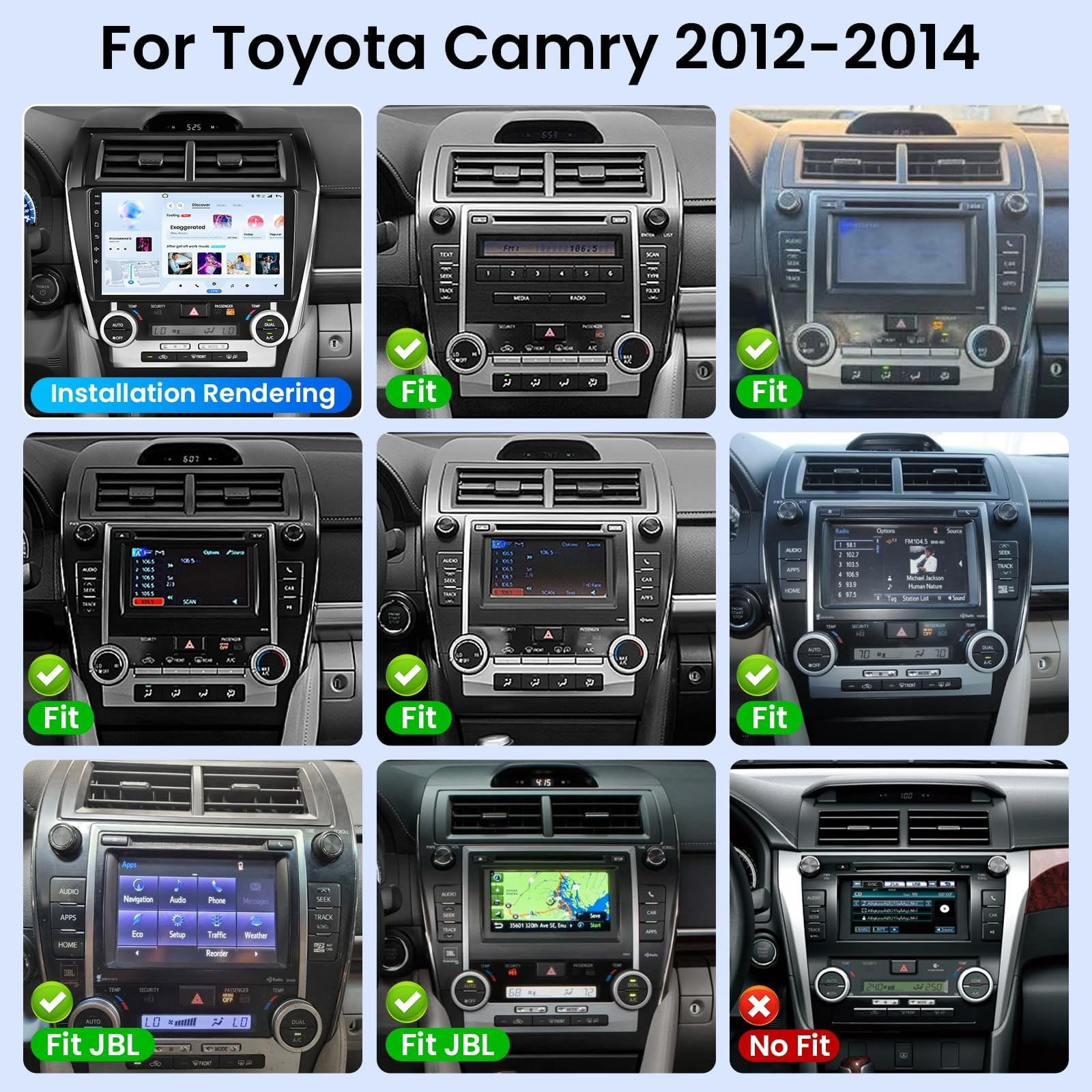 [6G RAM 128G ROM] Car Radio for Toyota Camry 2012 2013 2014 Replacement: Upgr…