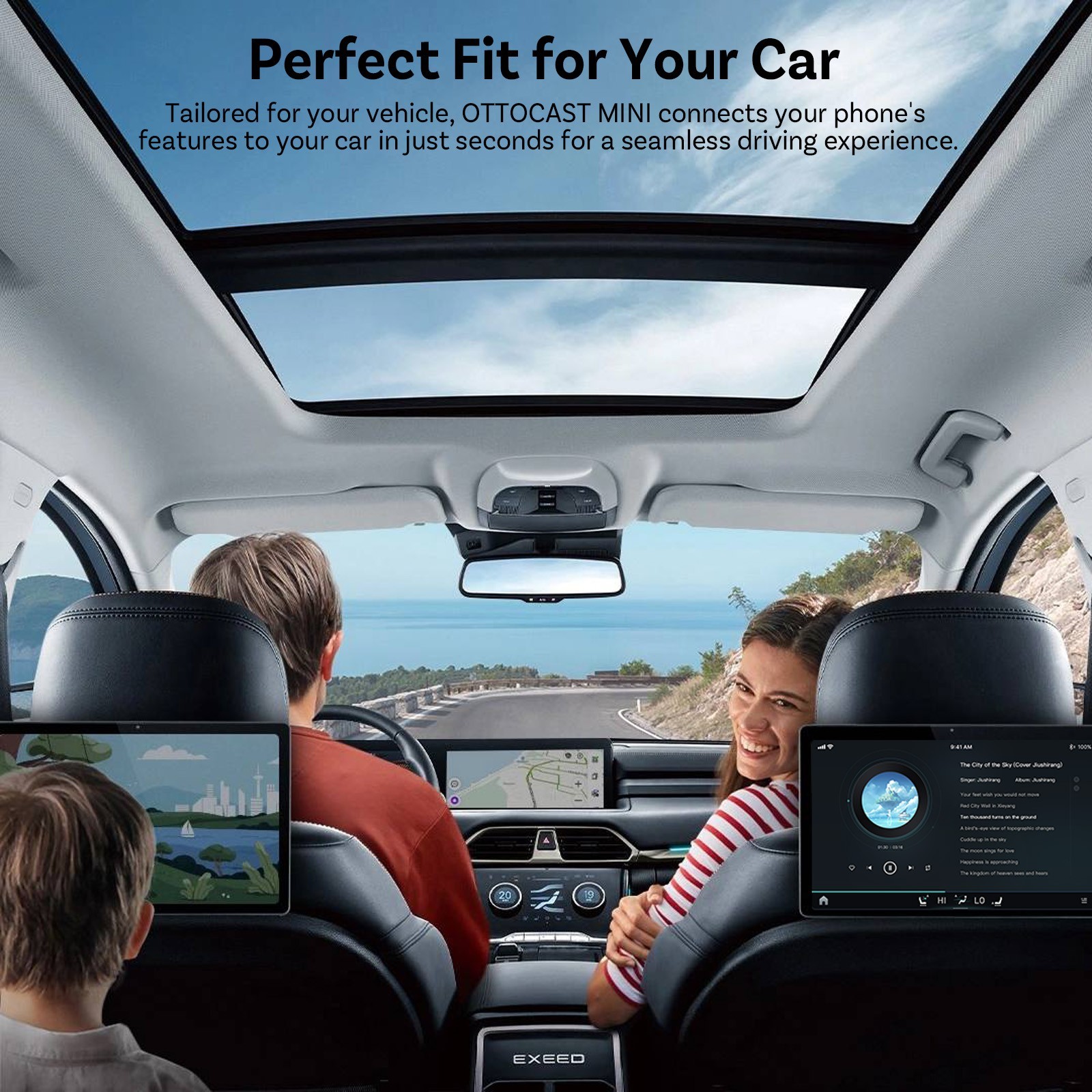 Ottocast Wireless CarPlay & Android Auto Adapter Fast Connection USB for cars