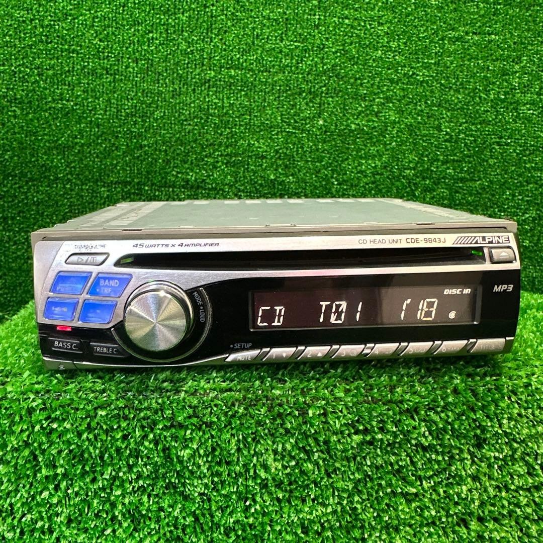 ALPINE CDE-9843J CD/MP3 deck operation confirmed