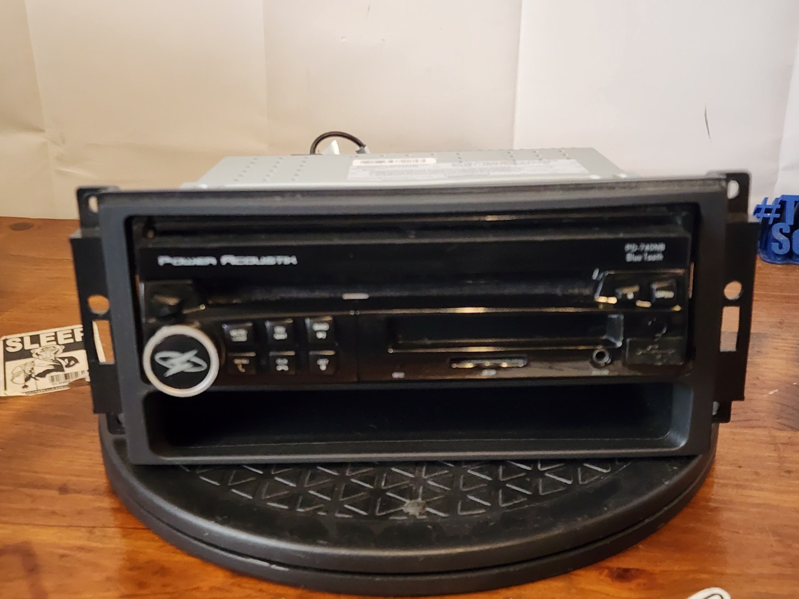 POWER ACOUSTIK PD-740NB Multimedia 7-Inch Flip Out Screen In Dash DVD UNTESTED