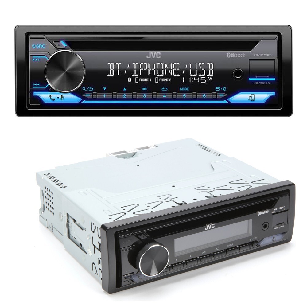 JVC CD Receiver AM/FM Radio Single DIN Car Stereo for 1994-2001 Dodge RAM 1500