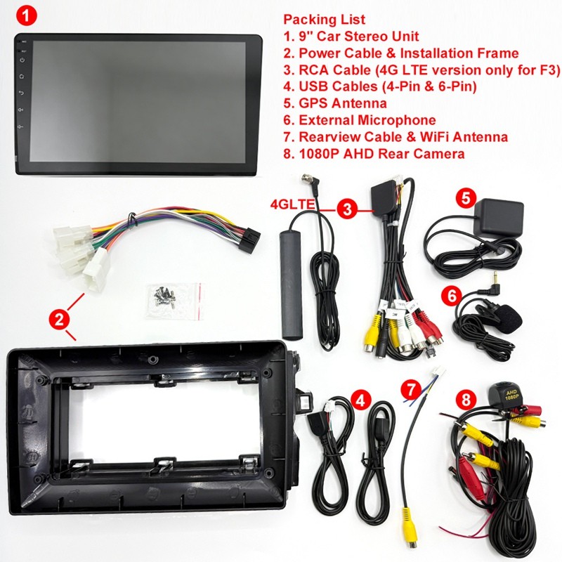 8 Core 64GB Car Radio for Toyota Auris E150 2006 – 2012 Android Stereo Carplay