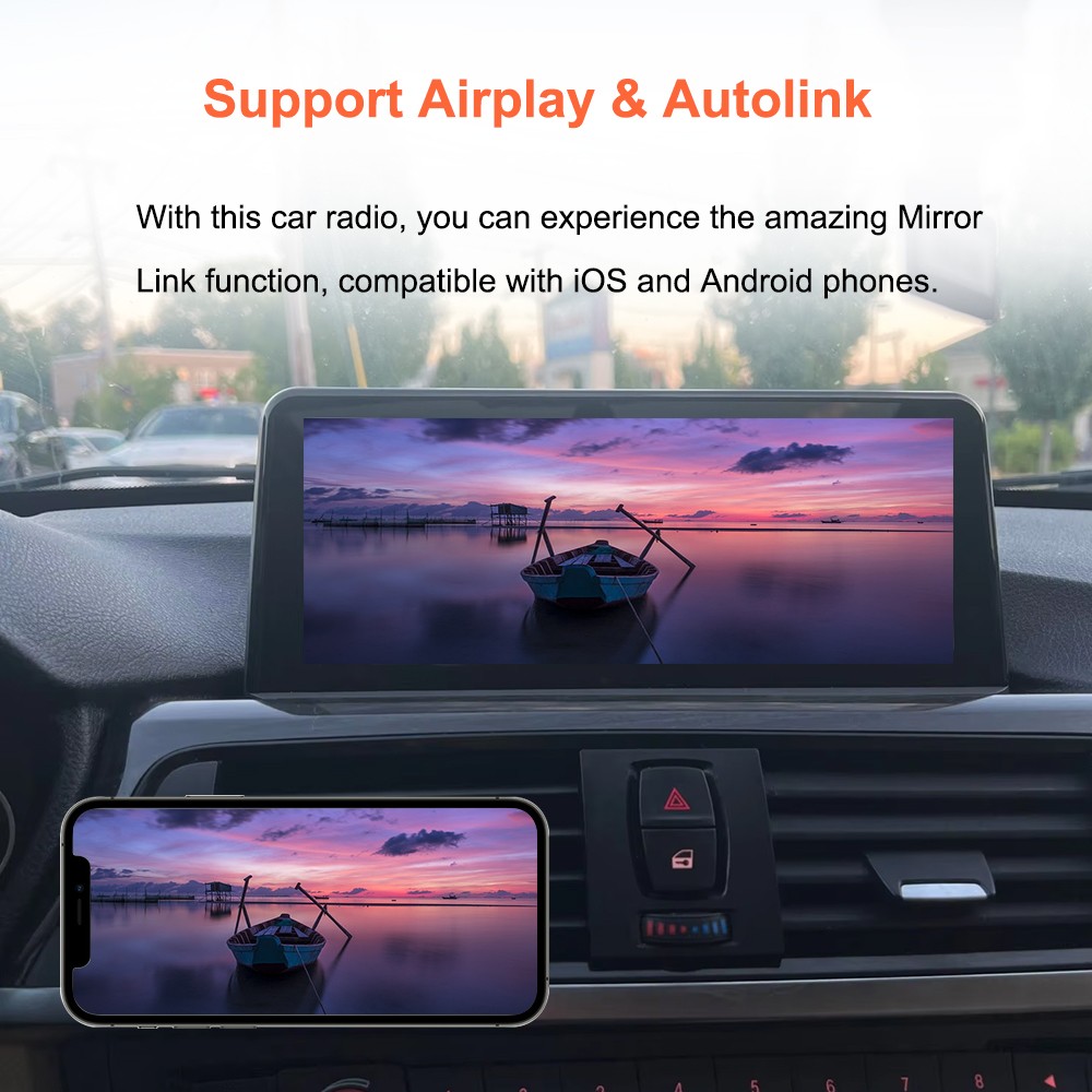 10.26″ IPS Touch Screen Car Radio Apple CarPlay Android Auto Portable Stereo+Cam