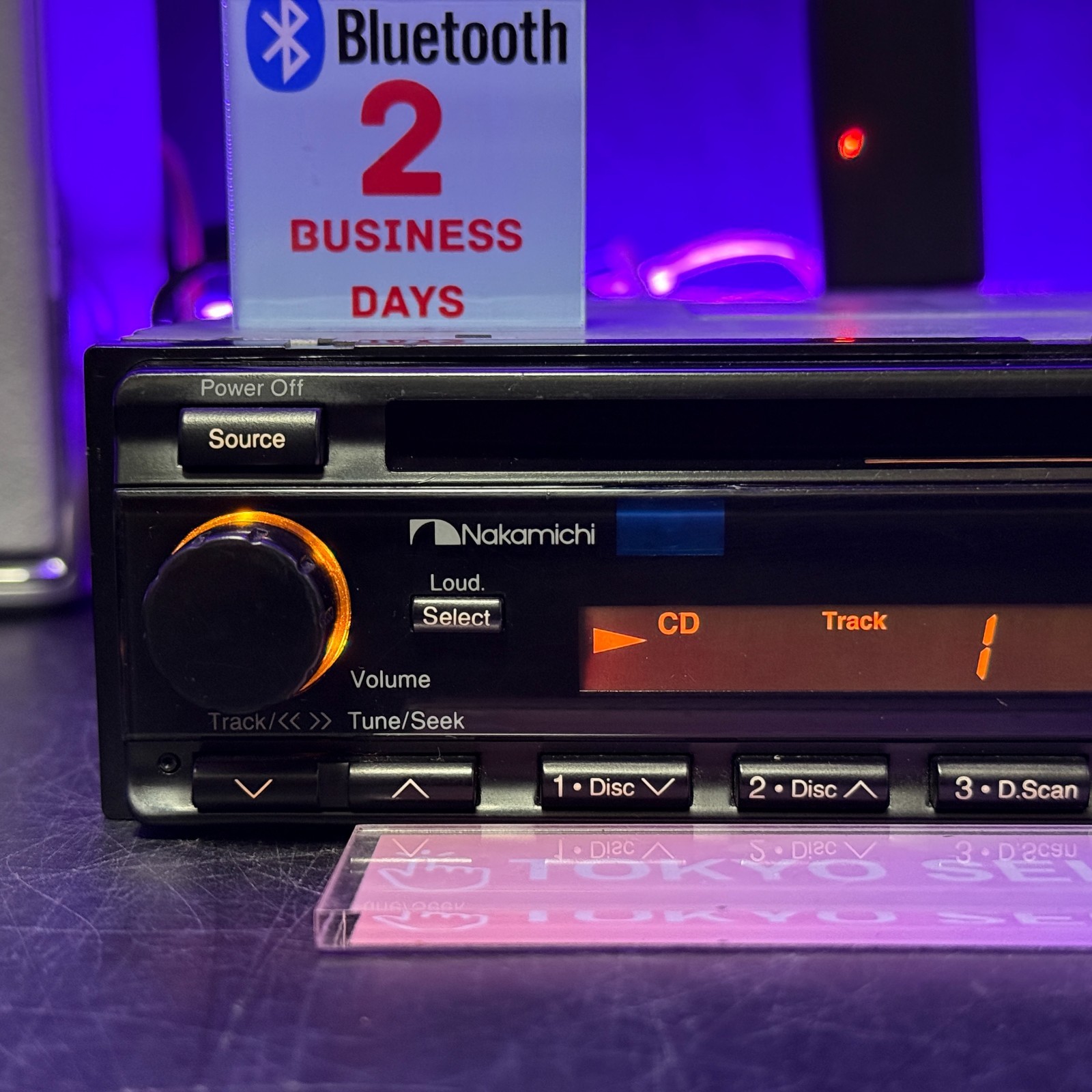 Nakamichi CD-45z 1DIN Car Audio CD Player Added Bluetooth Vintage JDM In Stock