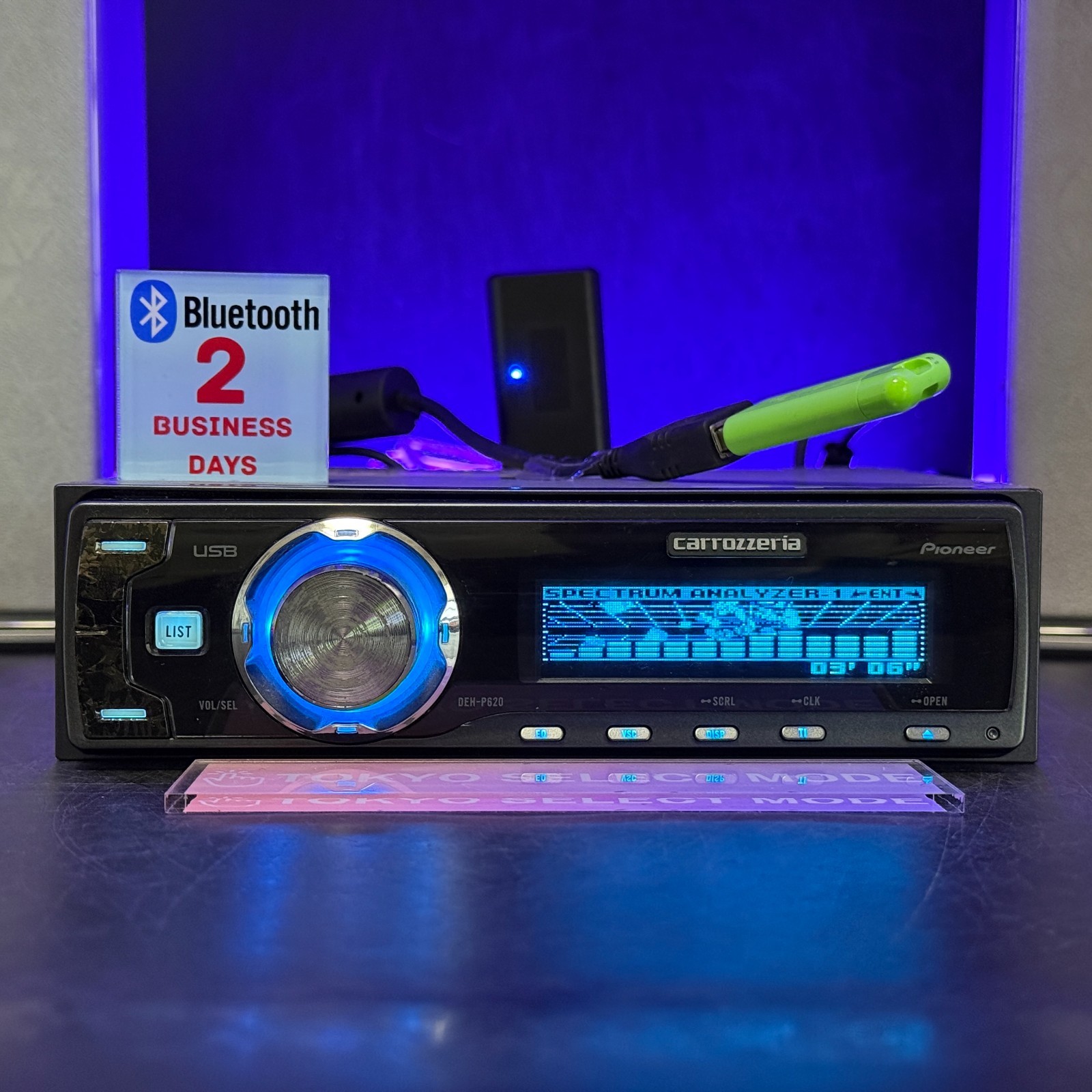 Pioneer Carrozzeria DEH-P620 1DIN Car Audio CD USB AUX Added Bluetooth In Stock
