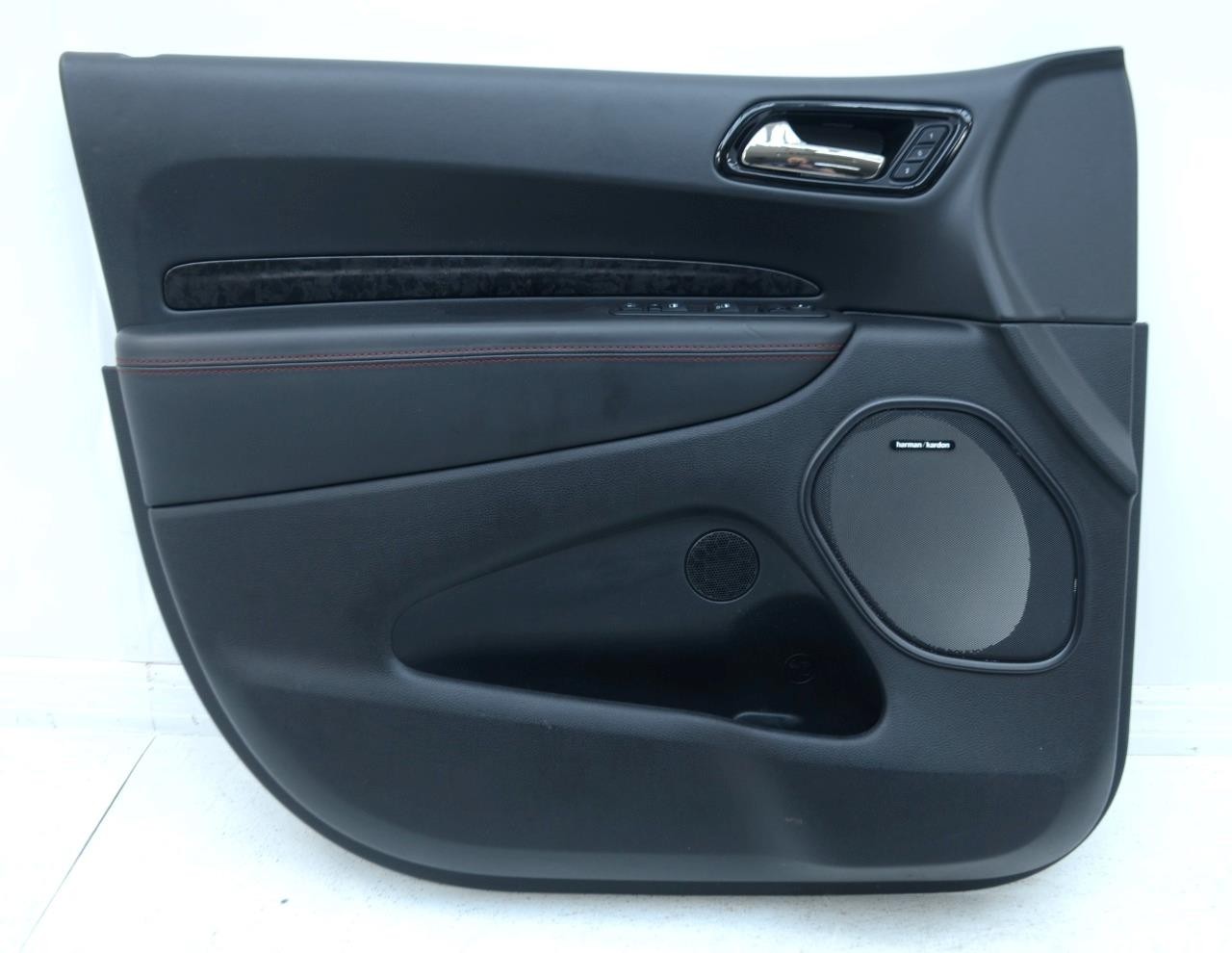 2021 – 2025 DODGE DURANGO RT 392 OEM BLACK LEATHER TRIM DOOR PANELS BLACK CARBON