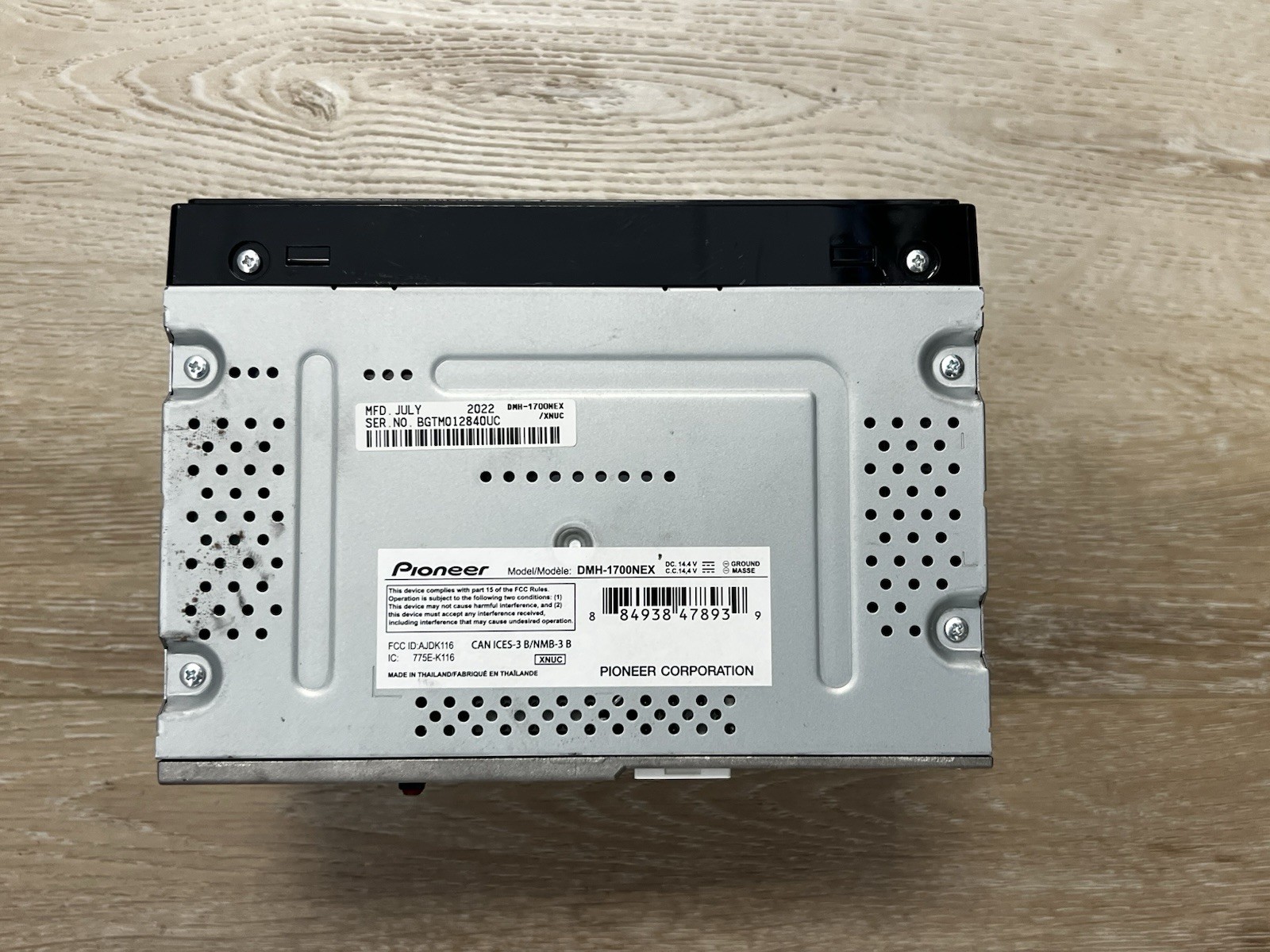 Pioneer DMH-1700NEX 6.8″ FOR PARTS, Multimedia Receiver DMH1700NEX