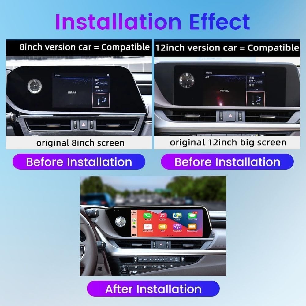 For 2018-2021 Lexus ES300 ES350 Android 13 Car Radio GPS Navi Carplay HD Display