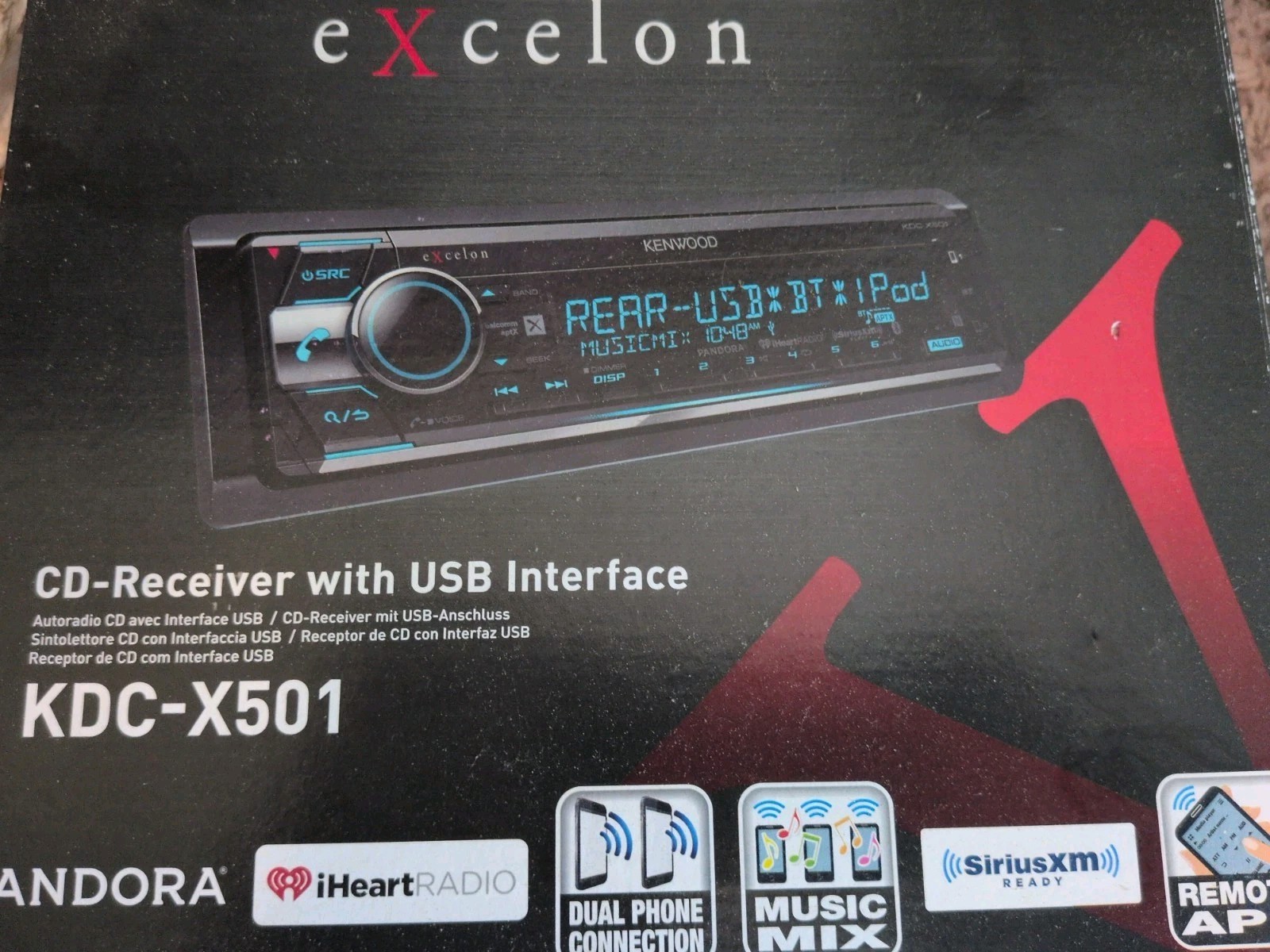 Kenwood eXcelon KDC-X501 with Bluetooth harness and mount for 2008 toyota tacoma