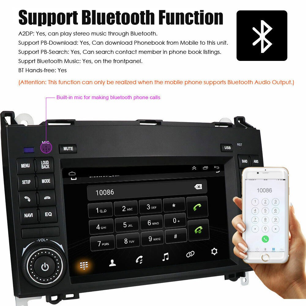 7″ Car Stereo Radio GPS Navi RDS 1+32G For Benz W906 Sprinter 2500/3000 2006-12