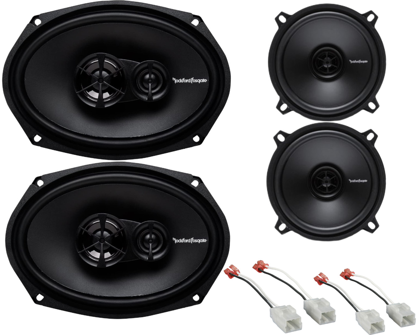 Rockford Fosgate Front-Rear Door Speaker Upgrade for 2002-2008 Dodge Ram 1500