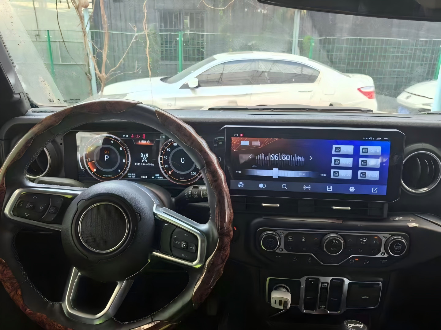 Dual Screen Car Radio for Jeep Wrangler JL Gladiator 2018-2023 Stereo Upgrade