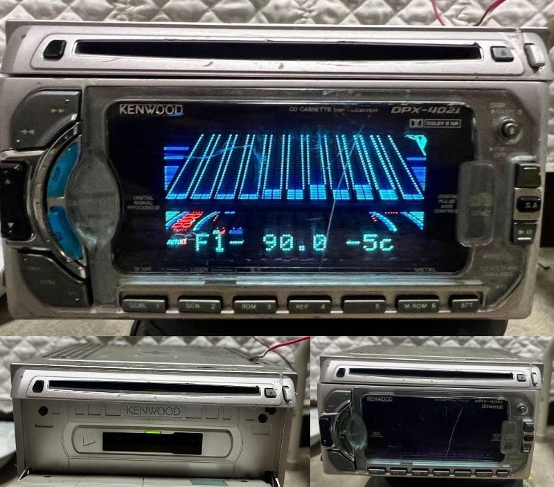 Kenwood DPX-4021 2DIN Car Audio CD CD-R/RW Cassette Player EASY DSP Bluetooth