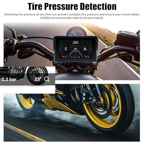 Motorcycle Wireless CarPlay & Android Auto Screen, 5″ IP68 5 Inch+IP68
