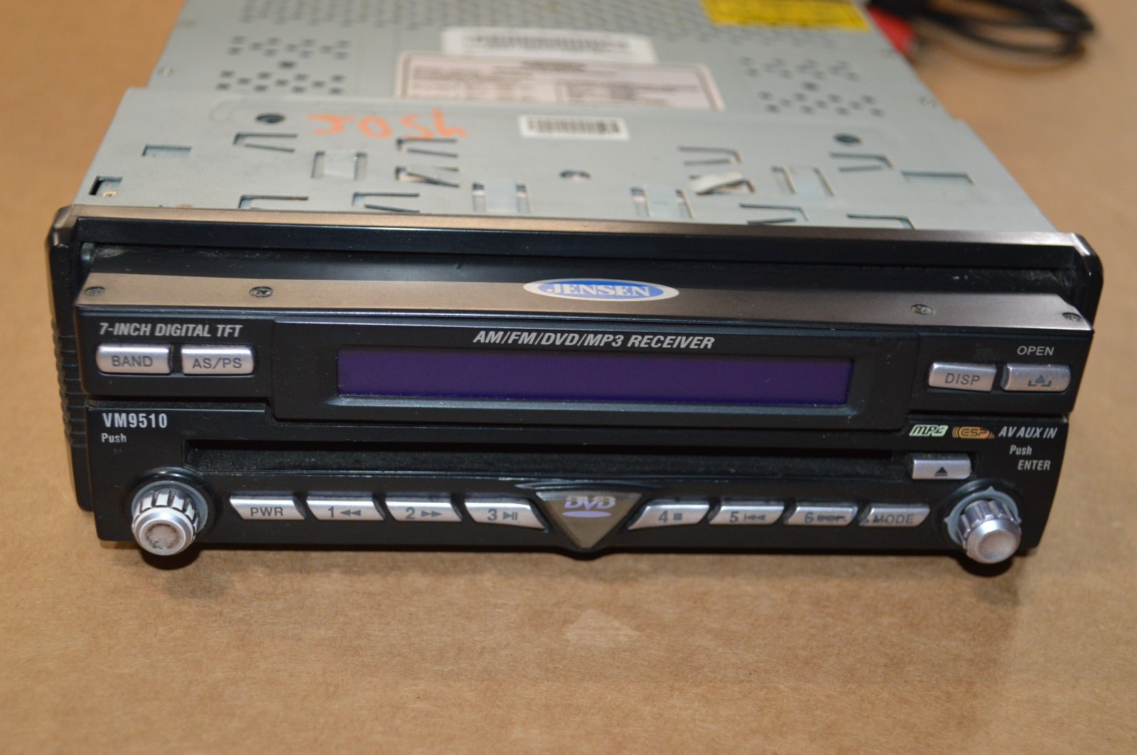 Jensen VM9510 Car Receiver AM/FM/DVD/MP3 Receiver 7 In. Motorized Screen