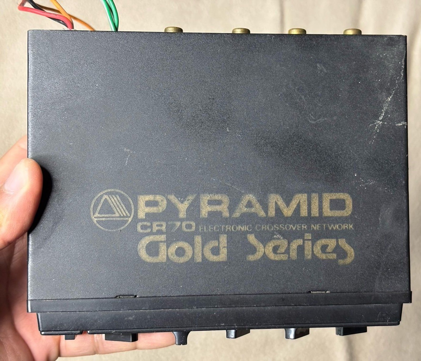 Pyramid CR70 Gold Series Black Multi-Channel Electronic Crossover Network