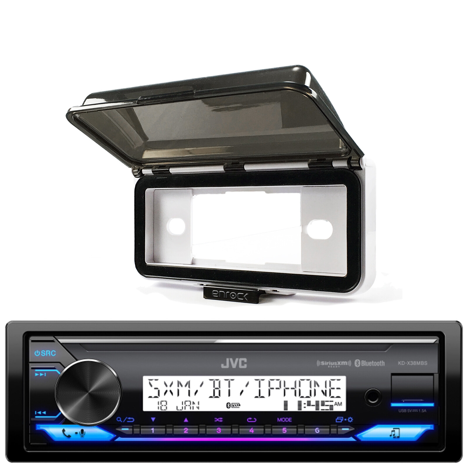 New Radio iPod iPhone Direct Input Receiver Radio w/ Waterproof Cover