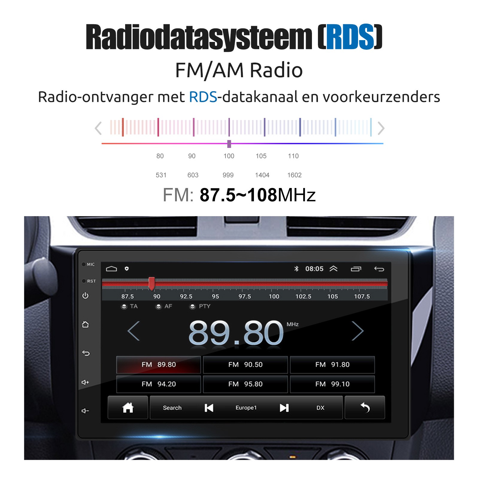 Car Stereo Single 1 DIN Radio MP3 Player Bluetooth AUX USB AM FM Audio Receiver