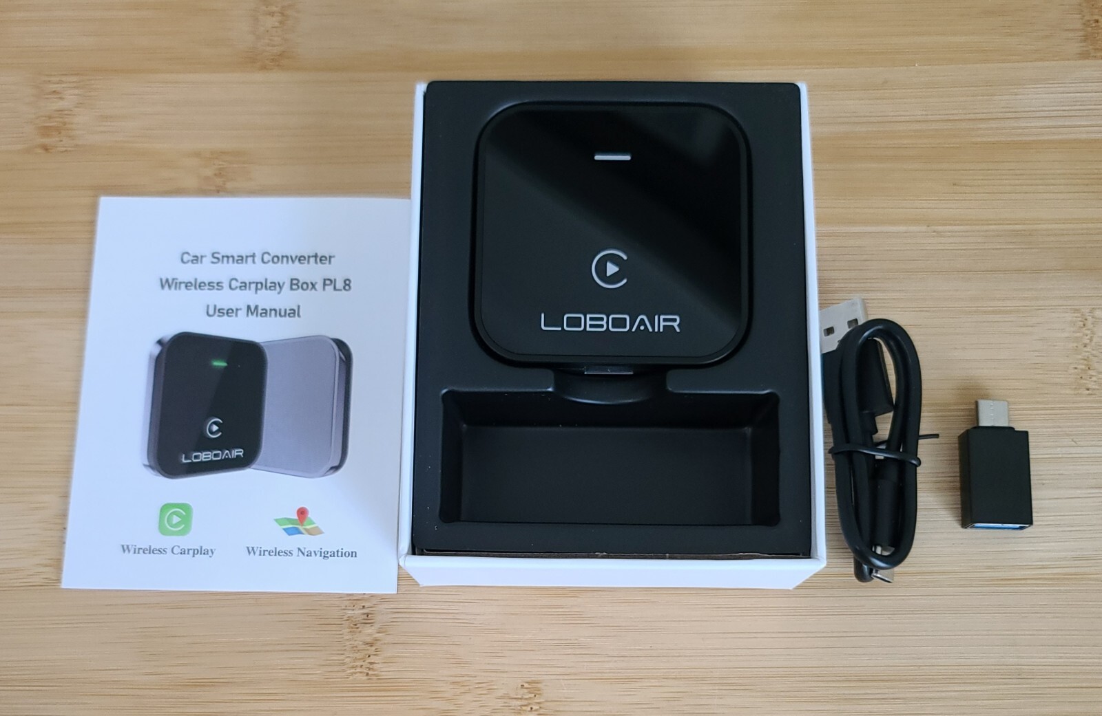 Carplay Automatic Adapter Converts Wired to Wireless Fits Cars 2015+ IOS 10+