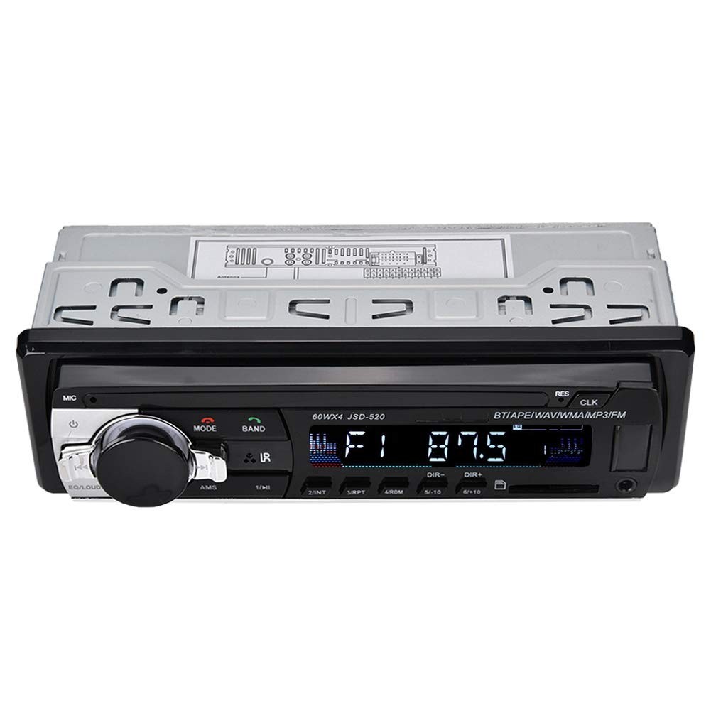 4 x 60W Car Radio Stereo Bluetooth MP5 Player Single Din Dual USB default