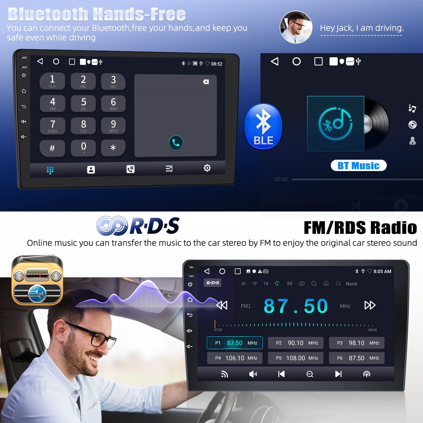 2+64G Android 15 Car Stereo for Kia Optima K5 2010 2011 2012 2013 with Wirele…