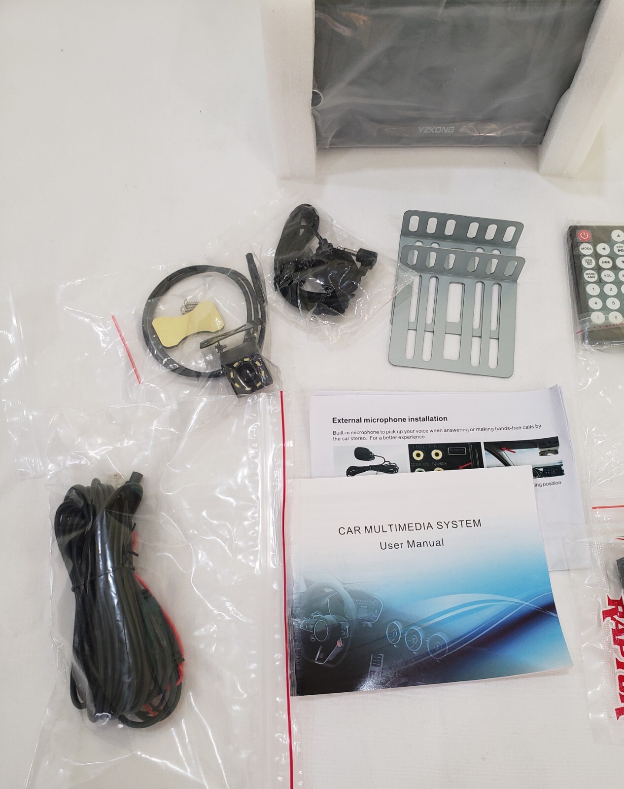 YZKONG Car MP5 PLAYER, Bluetooth, 1080P, Remote Controlled