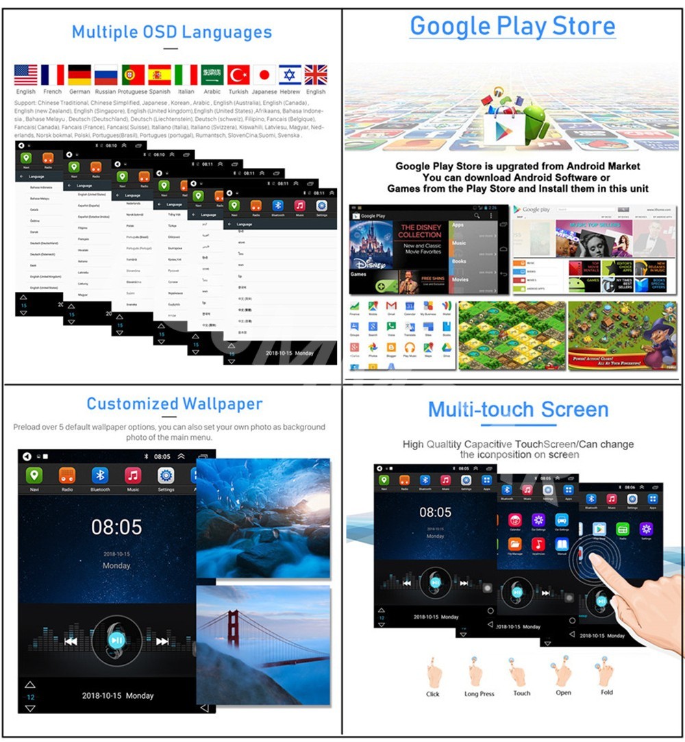 For Ford F150 2004-2008 Android 14 Car Stereo Radio For Apple Carplay GPS 4+32GB