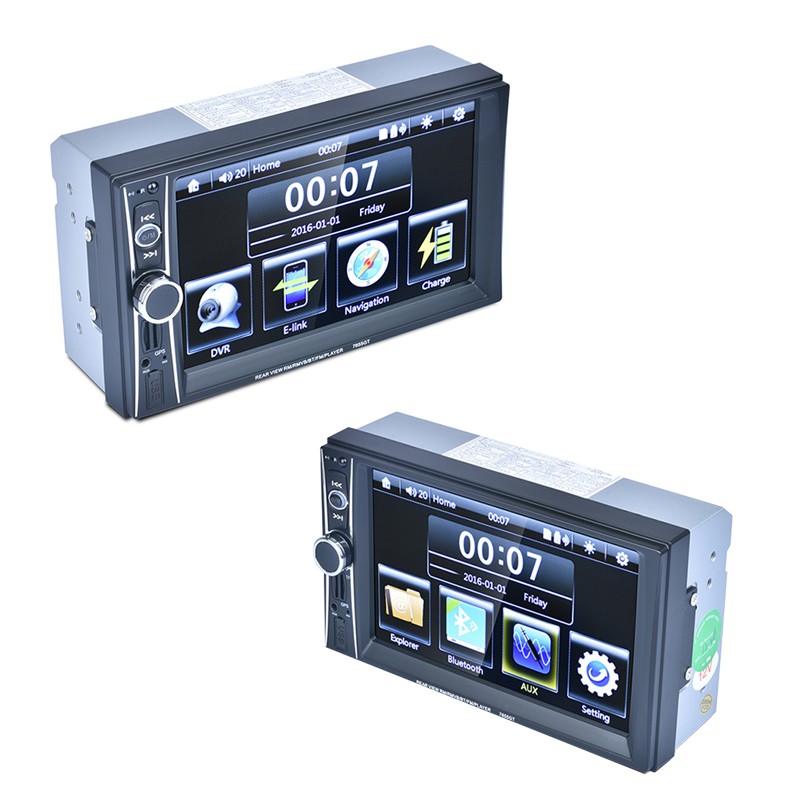 8G Map Card FM Radio 6.6″ Car Stereo HD Touchscreen 2DIN MP5 GPS Bluetooth