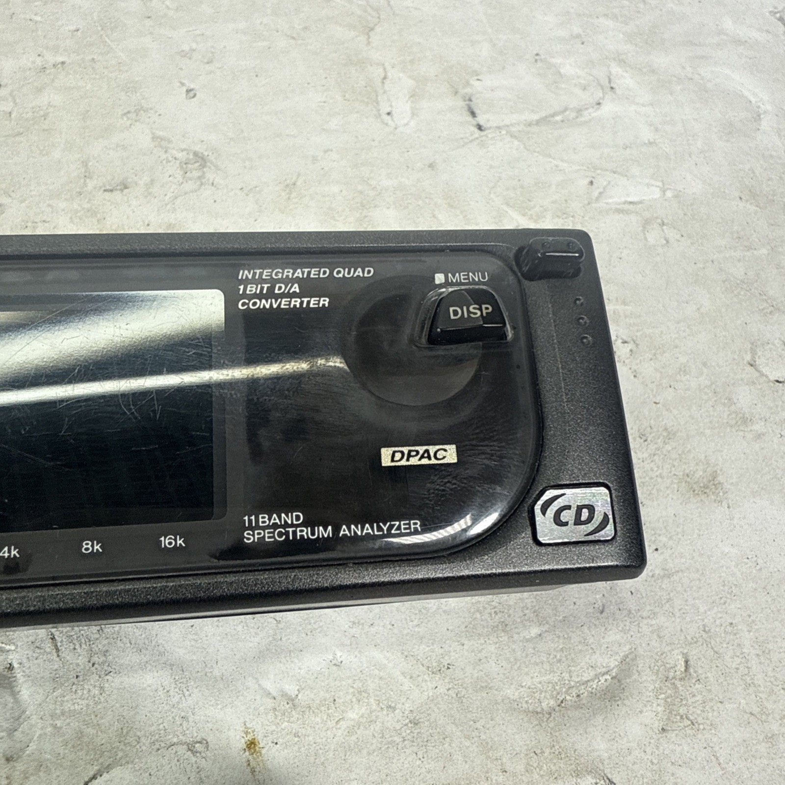 (FACEPLATE ONLY) Kenwood KDC-D300 11 Band Spectrum Analyzer CD Player Add-On