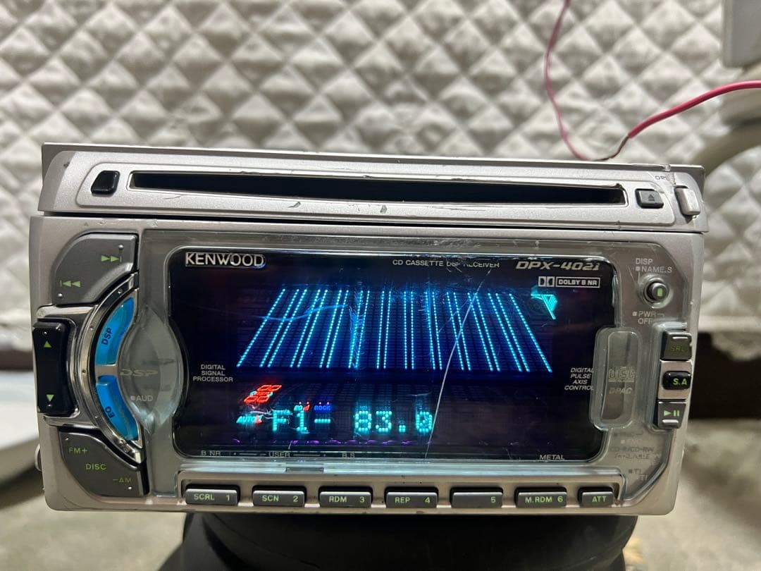 KENWOOD DPX-4021 CD Cassette DSP 2DIN Audio Receiver Tested Japan